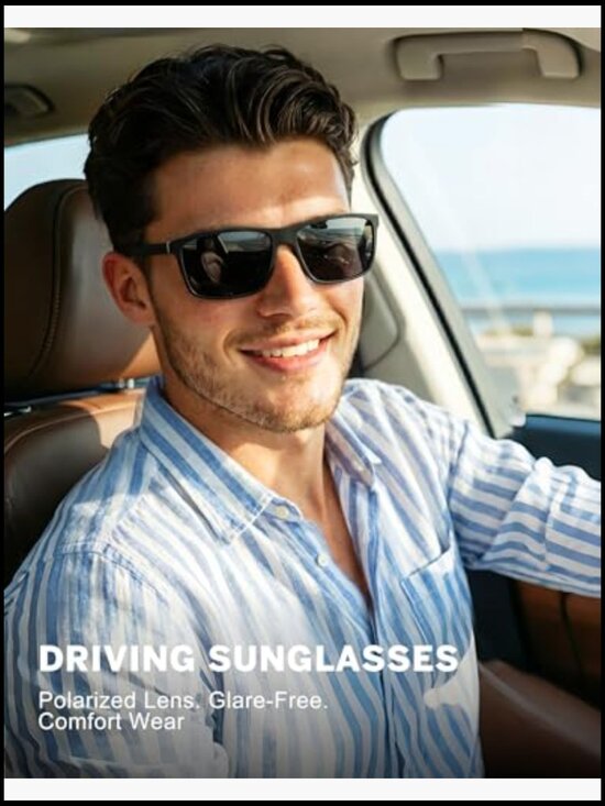 Polarized Sunglasses for Men Women UV Protection Driving Fishing Golf 3 Pack main image 7
